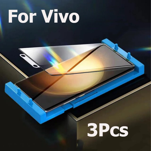 3er-Pack Keramikfolie Displayschutzfolie für Vivo X300 Pro, X300, X200 Pro, X200 Ultra und X100, transparent, inklusive Installationssatz - Bild 1