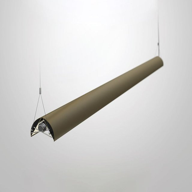 Belux UpDown 32 LED-Pendelleuchte in Olive mit warmweißem Licht (3000K) - Bild 1
