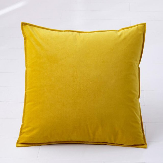 JMG Clothing Samt Kissenhülle für Zierkissen, B/T: 40 x 40 cm, Blau oder Gelb - Bild 1