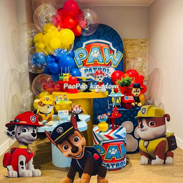 Paw Patrol Bogen-Girlande aus Aluminiumfolien-Ballons für Kindergeburtstage und Babypartys, Mehrfarbig - Bild 1