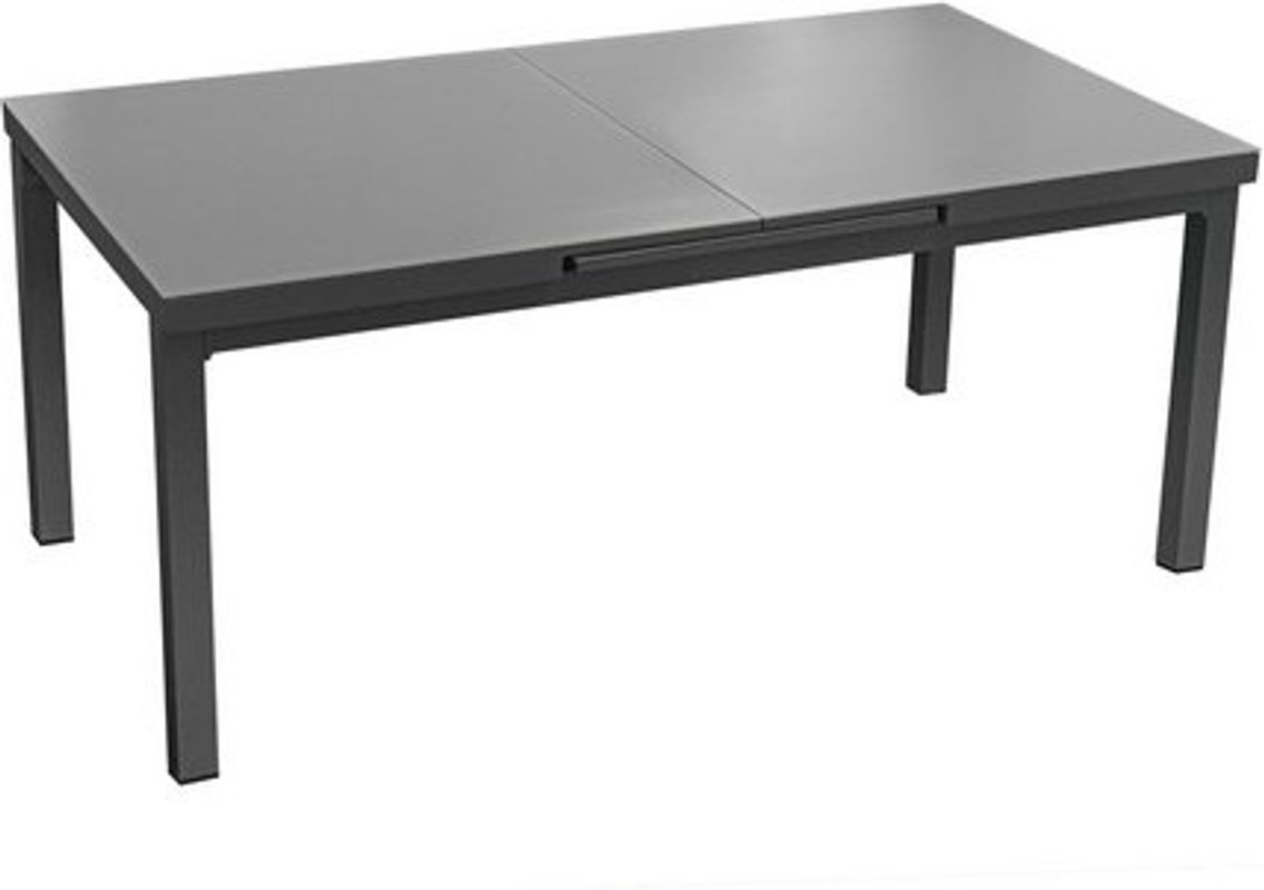 BELLAVISTA Ausziehtisch Boston in Grau und Anthrazit mit Sicherheitsglas und Aluminiumgestell, B/T/H: 180/240 x 100 x 77,5 cm - Bild 5
