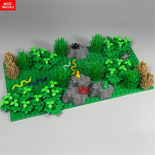 Yiran toy Dichter Dschungel Wald Busch Szene, Konstruktionssteine, ab 6 Jahren - Bild 1