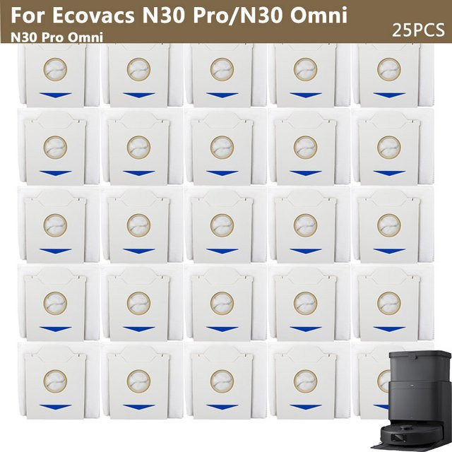 Ecovacs Staubbeutel für DEEBOT N30 Pro N30 Pro Omni N30 Omni Roboterstaubsauger Zubehör Weiß - Bild 1