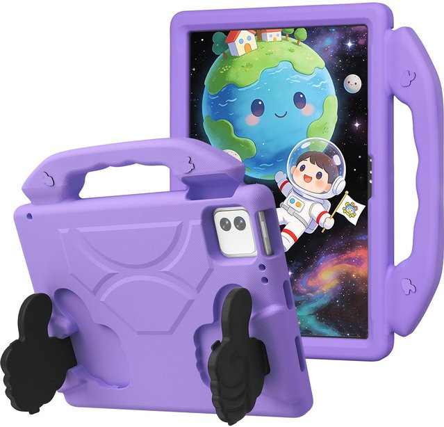 Stoßfeste EVA Kinder Schutzhülle für Pad 7, Pad 7 Pro 11,2 Zoll und Pad 8 11,2 Zoll mit Griff und Ständer in Violett - Bild 1