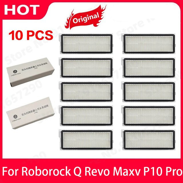 Roborock Ersatz-HEPA-Filter für Roboterstaubsauger Q Revo MaxV und P10 Pro, Waschbar, Weiß - Bild 1