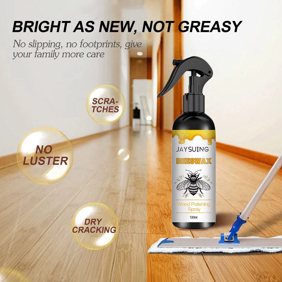 JAKEHOE Bienenwachs Holzpolitur-Spray in Schwarz zur Möbel- und Bodenpflege mit Reparaturfunktion für Kratzer und Glanzherstellung - Bild 3
