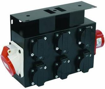 Eurolite SB-652X Stromverteiler 6fach Schwarz - Bild 1