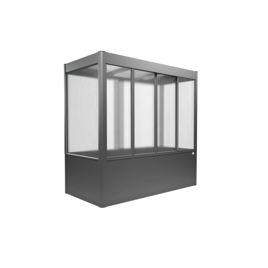 Biohort Gewächshaus Florentina Quarzgrau-Metallic mit Polycarbonat-Verglasung 2 m² - Bild 2
