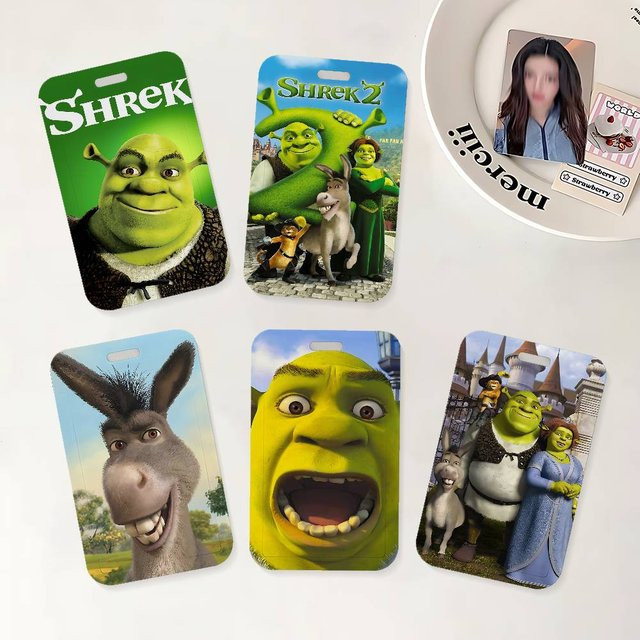 Movie S-Shreks Ausweishalter mit Umhängeband für Büro und Schule in Multicolour aus Kunststoff - Bild 1