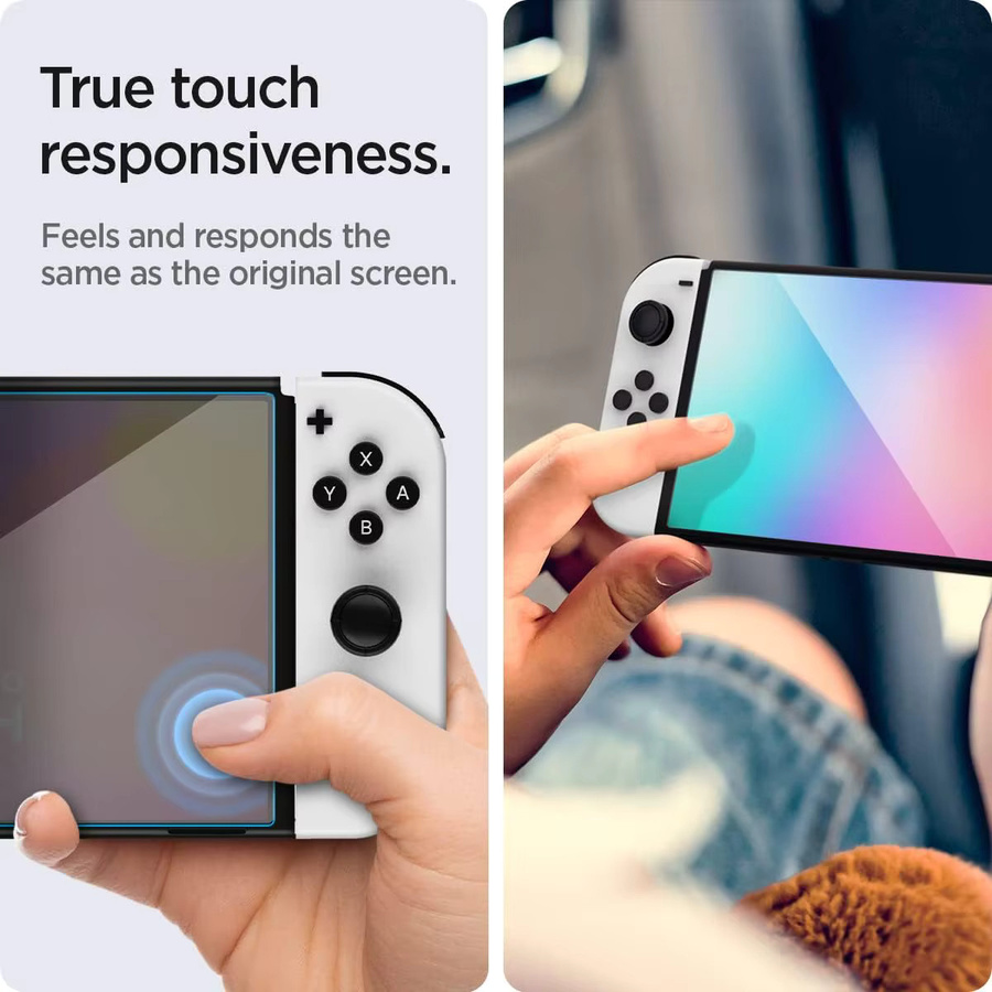 Nintendo Displayschutzfolie aus gehärtetem Glas für Nintendo Switch OLED, PS5 und Steam Deck 2, transparent, kratzfest und einfach zu installieren - Bild 5