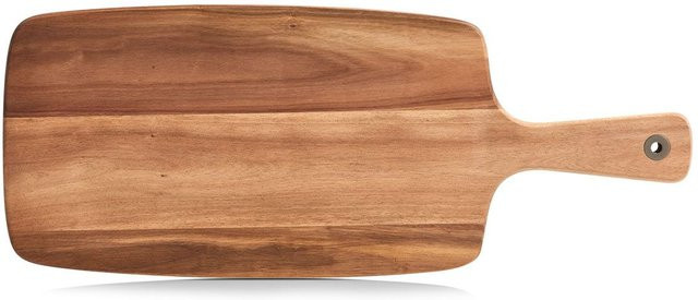 Schneidebrett aus Akazie von Zeller Present in Braun mit Griff, rechteckig, B/T/H: 52,0 x 20,5 x 52,0 cm - Bild 1