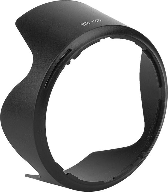 HB 35 ABS Kamera-Halterung Gegenlichtblende in Schwarz für Nikon AF-S VR 18-200mm f/3.5-5.6 Objektive - Bild 1