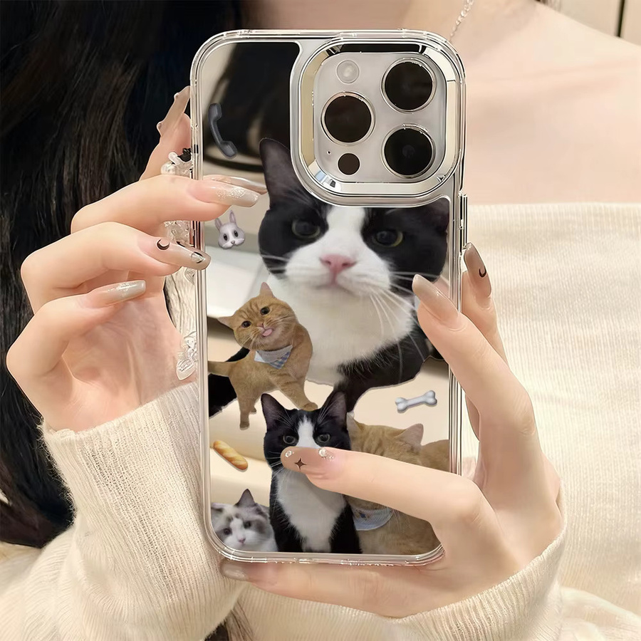 Luxus Make-Up Spiegel Handyhülle für Apple iPhone 17 Pro Max 16 15 14 13 12 in Transparent - Bild 4
