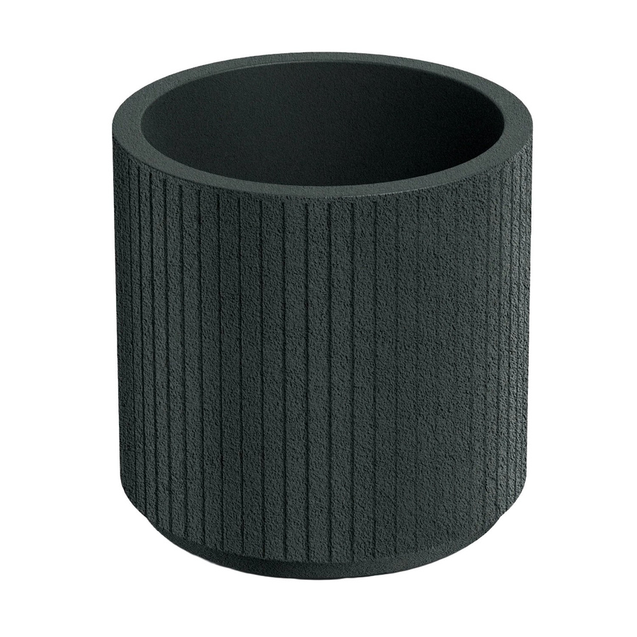 Prosperplast Blumentopf Coro in Charcoal mit geripptem Design, Durchmesser: 30 cm, Höhe: 30 cm - Bild 2