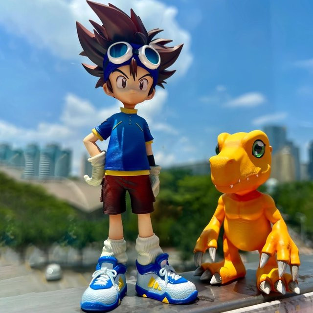 Bandai Digimon Abenteuer Yagami Taichi und Agumon, Actionfiguren, 15 cm - Bild 1