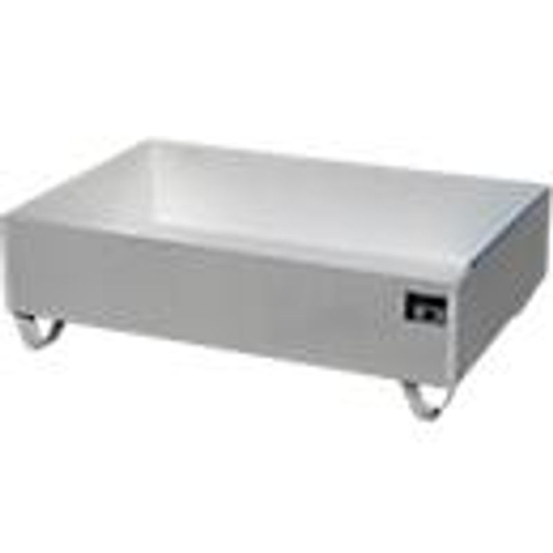 Bauer Südlohn Auffangwanne VAW-2 aus Edelstahl in Silber, B/T/H: 120 x 80 x 36 cm, bis 224 l, unterfahrbar - Bild 2
