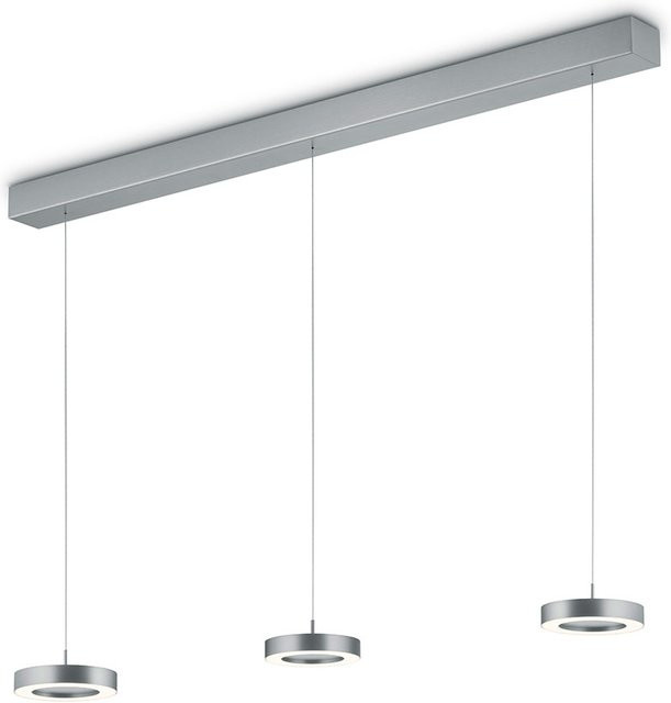 Knapstein Daja-3 LED-Pendelleuchte in Silber, dimmbar und höhenverstellbar - Bild 1