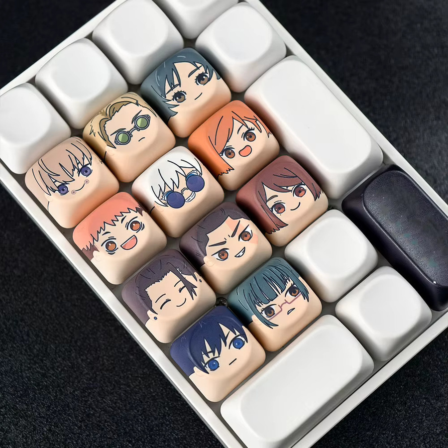 MAIMOOO Jujutsu Kaisen Tastenkappen im MOA-Profil, 11er Set, PBT Material, bunte Anime-Charakter Tastenkappen für deine mechanische Tastatur - Bild 5