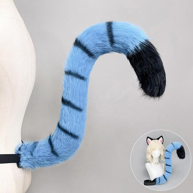 YIRAN Cosplay-Requisiten Plüschtier-Ohren Stirnband Ausgestreckte Tigerohren Schwanz-Set, Set / Bundle - Bild 1