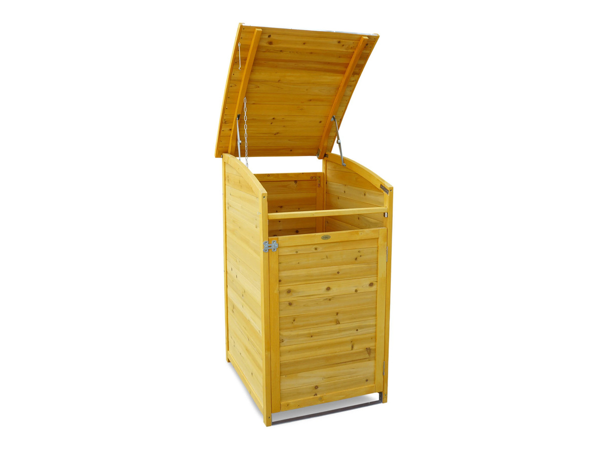 HABAU Mülltonnenbox 120 Liter Natur - Bild 2