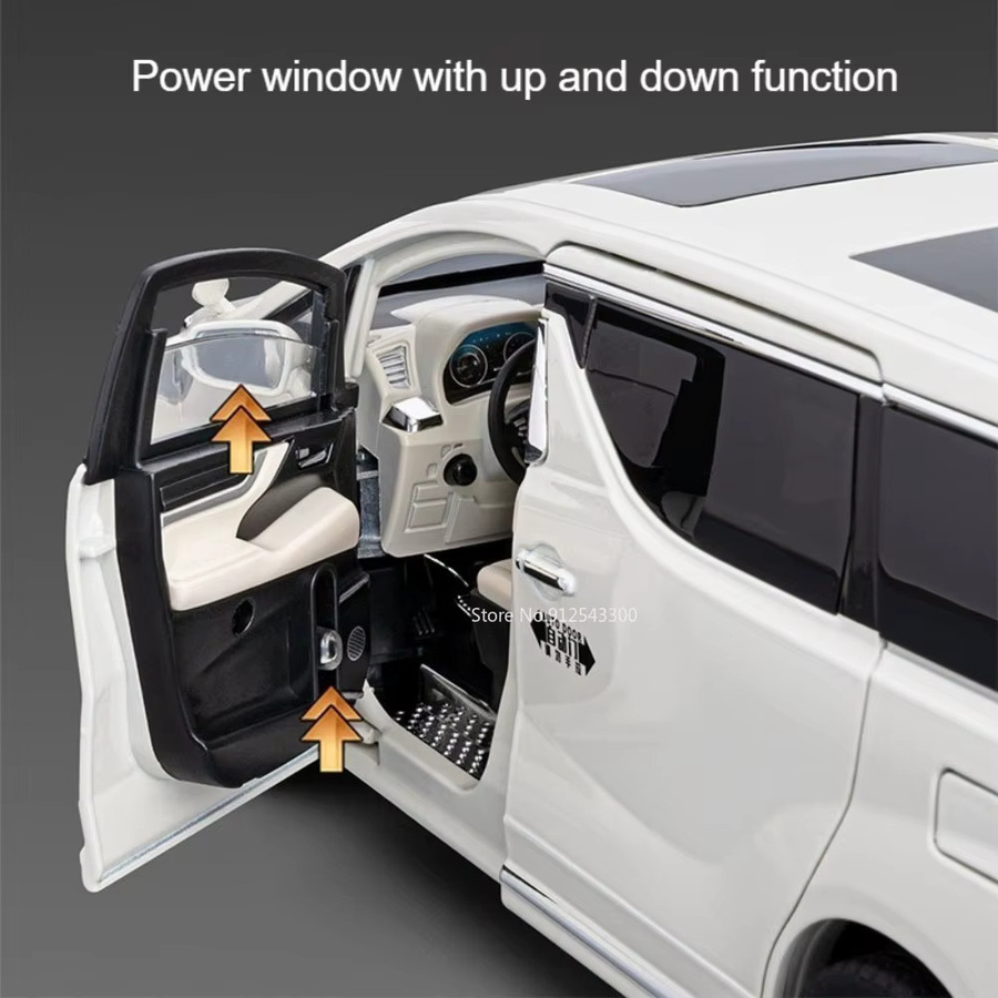 caipo Vellfire Alphard Business-Automodell, Maßstab 1:18, mit Tonlicht und Sternenhimmel - Bild 3