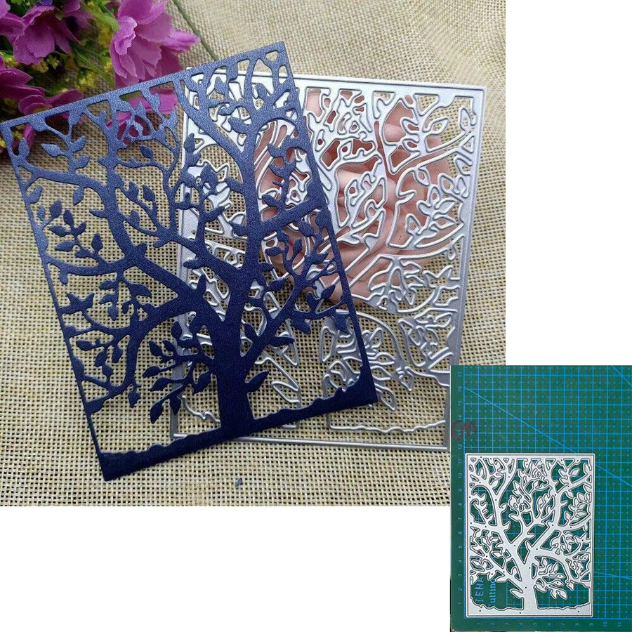 Metall Stanzform Rahmen Hintergrund in Silber für Scrapbook und Handwerk - Bild 2