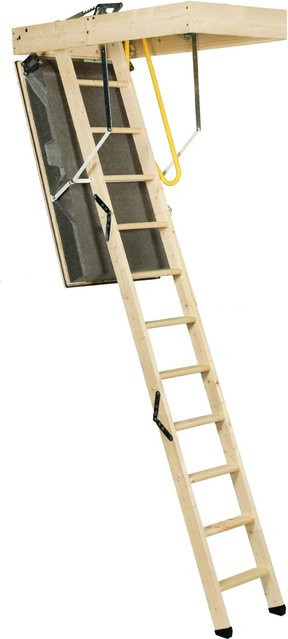 Minka Bodentreppe Polar Top aus Fichte in Holzoptik, wärmegedämmt mit U-Wert 0,32, Breite: 120 cm, Tiefe: 60 cm, für Raumhöhen bis 275 cm - Bild 1