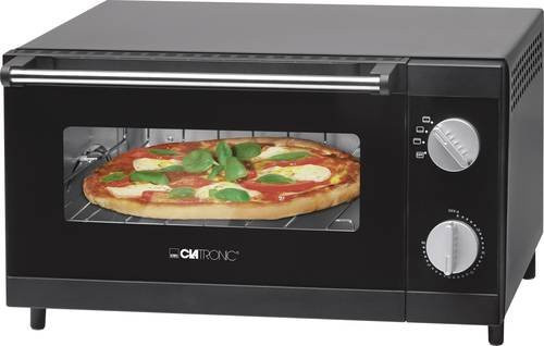 Clatronic MPO 3520 Minibackofen in Schwarz mit Pizzafunktion, Grill und Timer, Volumen: 12 l - Bild 1