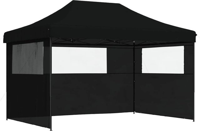 vidaXL Party-Zelt aus Oxford-Stoff und Stahl in Schwarz, B/T/H: 410 x 279 x 315 cm - Bild 1
