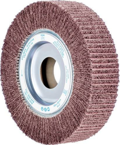 PFERD TOOLS POLINOX Vlies-Schleifrad PNZ für Feinschliff und Finish, Farbe: braun, Durchmesser: 200 mm, Breite: 50 mm, Bohrung-Ø: 44 mm, Körnung: A100 - Bild 1