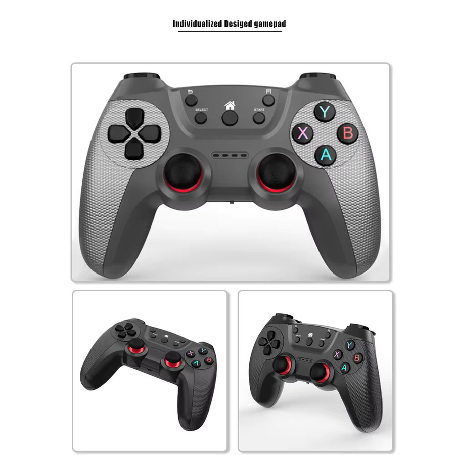 BOYHOM Drahtlose Doppel-Game-Controller im Set, 2,4g Gamepad Joystick für Android, PC und Smart-TV-Box, Farbe: Grün - Bild 3