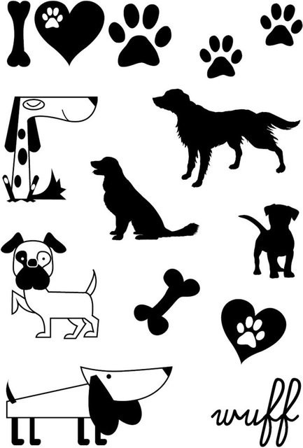 Clear Stamps Hunde für kreative Stempelgestaltungen - Bild 1