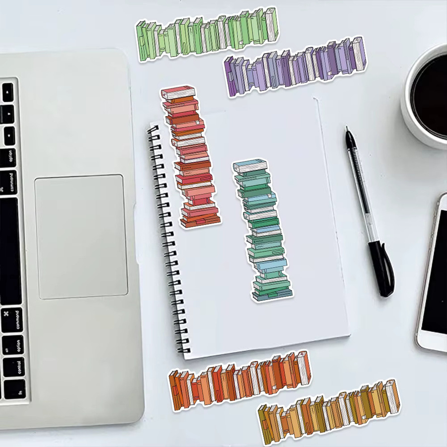 30 Stück Buch-Tracker-Lesezeichen aus Papier in Multicolor, dekorative Buchmarker und Lernmaterialien - Bild 3