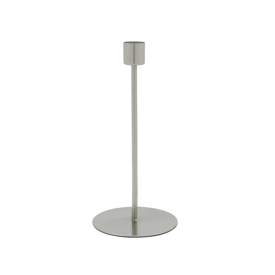 House Doctor Kerzenhalter modern in Silber aus Metall, Höhe: 20 cm - Bild 1