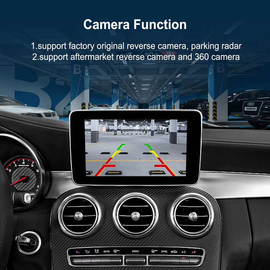 EzoneTronics Wireless CarPlay und Android Auto Nachrüstsatz Decoderbox für Mercedes Benz NTG 5.0 System (2015–2018), Farbe: Schwarz - Bild 6