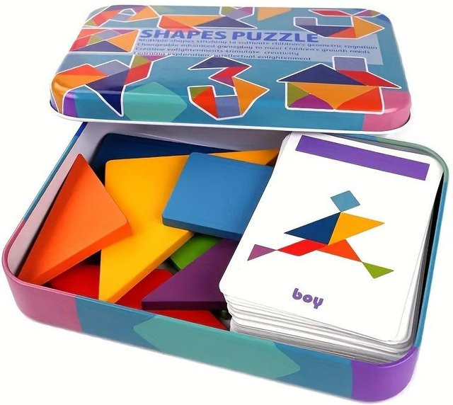 Kidsly Tangram Holz Puzzle, ab 3 Jahre - Bild 1