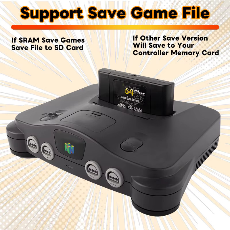 EVERDRIVE ED64 Plus 340-in-1 Spielkarte für N64 Videospielkonsole, Schwarz, NTSC und PAL kompatibel - Bild 5