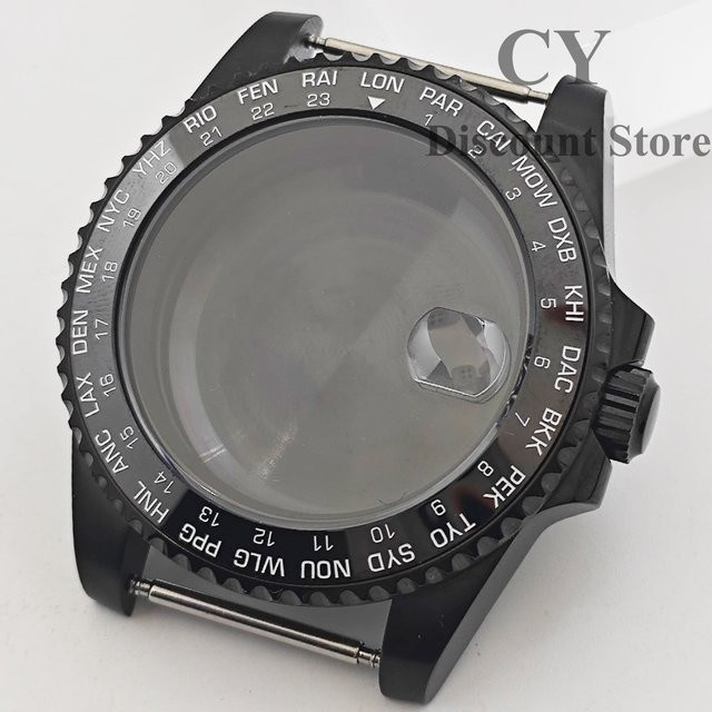 RICHUS Uhrengehäuse Edelstahl, Schwarz, 40 mm, Unisex - Bild 1
