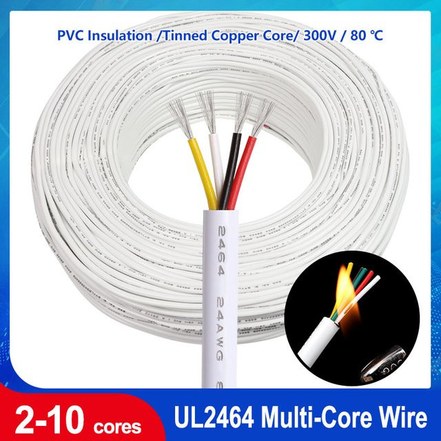 UL2464 Audiokabel Signalsteuerkabel in Weiß mit 2 bis 10 Kernen (14 bis 30 AWG) - Bild 1