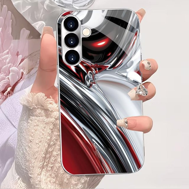 Hochwertige galvanisierte Glas-Handyhülle für Samsung Galaxy S26 S25 S24 S23 S22 S21 FE Ultra Plus in Multicolour - Bild 1