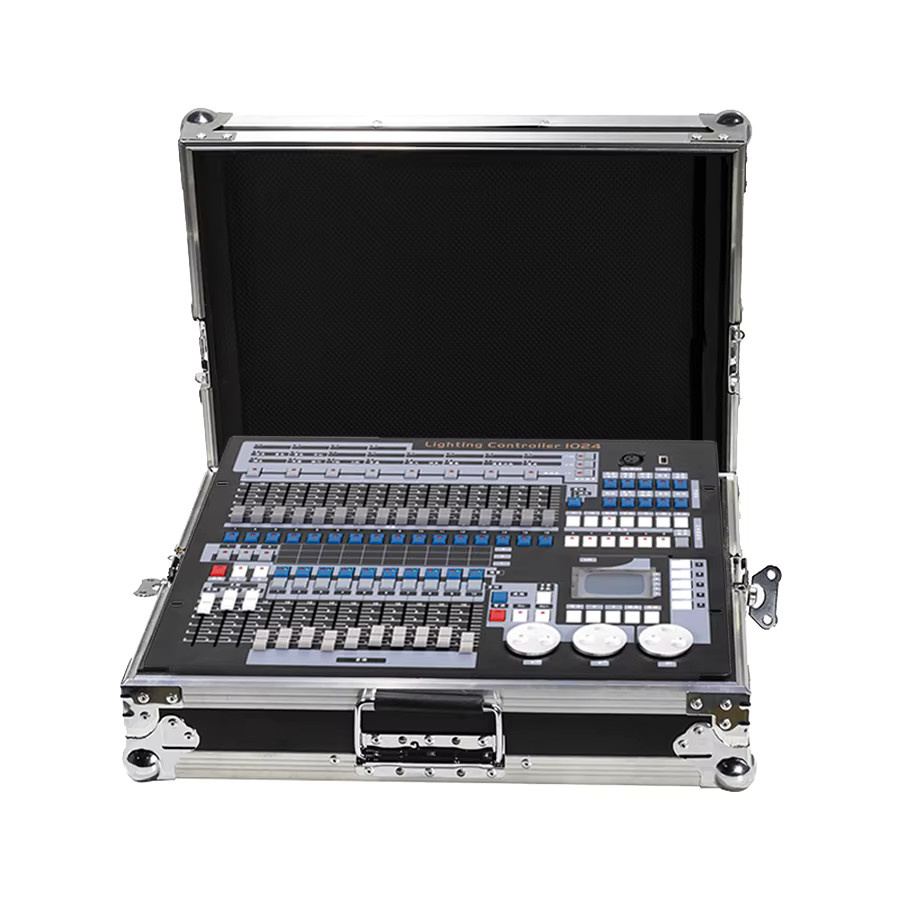 DJ AiK DMX 512 Lichtcontroller 1024 Kanäle mit Flight Case in Schwarz - Bild 3