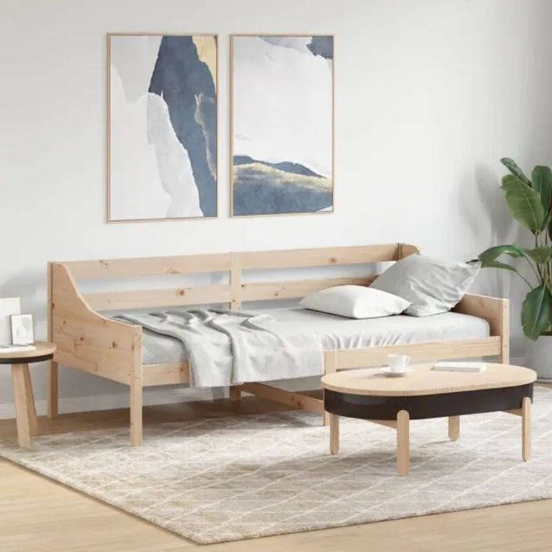 Vidaxl Tagesbett aus Massivholz Kiefer in Braun, B/T/H: 200 x 80 x 85,5 cm - Bild 1