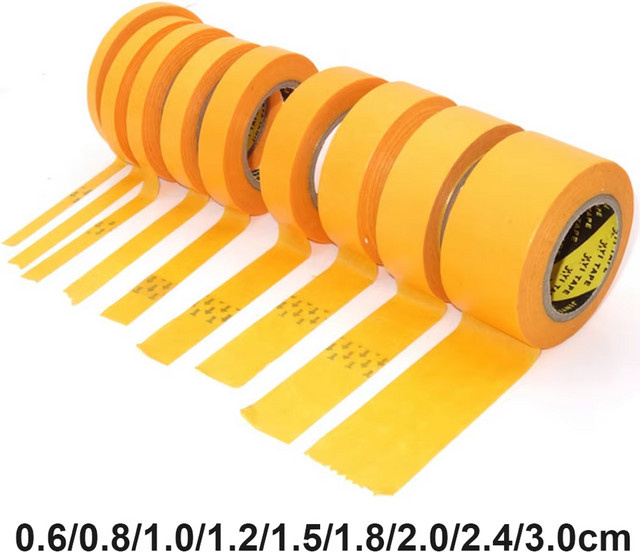 SANMERSEN Modell-Abdeckband Set für DIY-Präzisionsmodelle und Sprühbeschichtung, Gelb - Bild 1