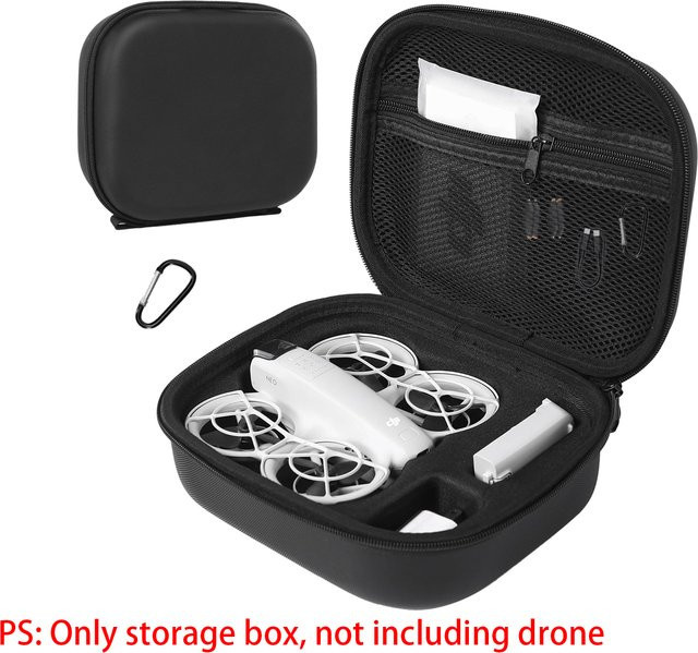 DJI Neo Fly More Combo Tragbare Aufbewahrungstasche und Reise-Schultertasche für Drohne und Akkus, Schwarz - Bild 1