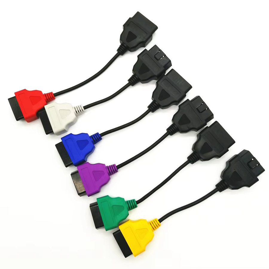 6er Set OBD2 Diagnosekabel für FIAT und LANCIA in 6 Farben für ECU Scan und Multiecuscan - Bild 4