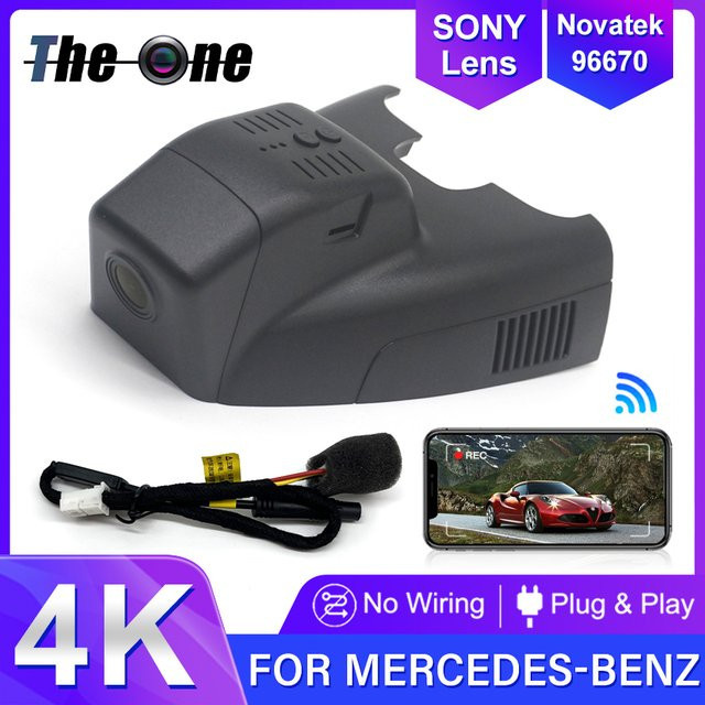 HESHECAM 4K UHD Dashcam Videorekorder Frontkamera für Mercedes-Benz B-Klasse W246 B180 B200 (2011-2018), Schwarz - Bild 1