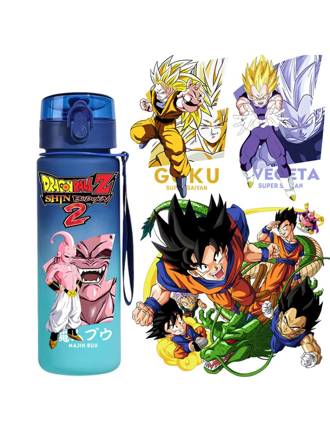 Bandai Dragon Ball Trinkflasche mit Farbverlauf, auslaufsichere Sportflasche für die Schule, 650 ml - Bild 3
