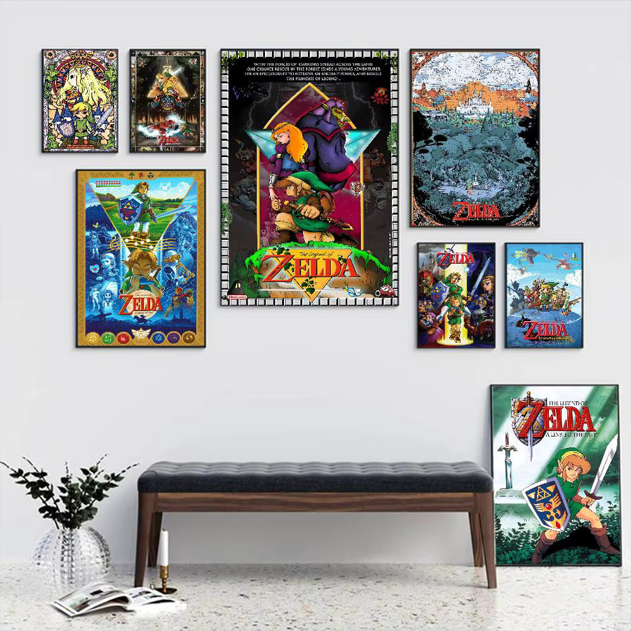 Potdemiel Zelda Link Whitepaper Poster in Weiß zur Wanddekoration - Bild 2