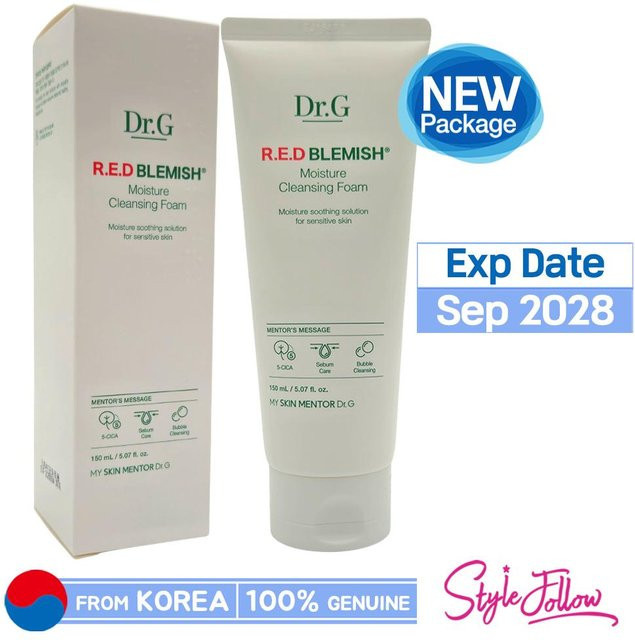 Dr.G RED Blemish Clear Feuchtigkeitsreinigungschaum, 150 ml, mit Hyaluronsäure - Bild 1