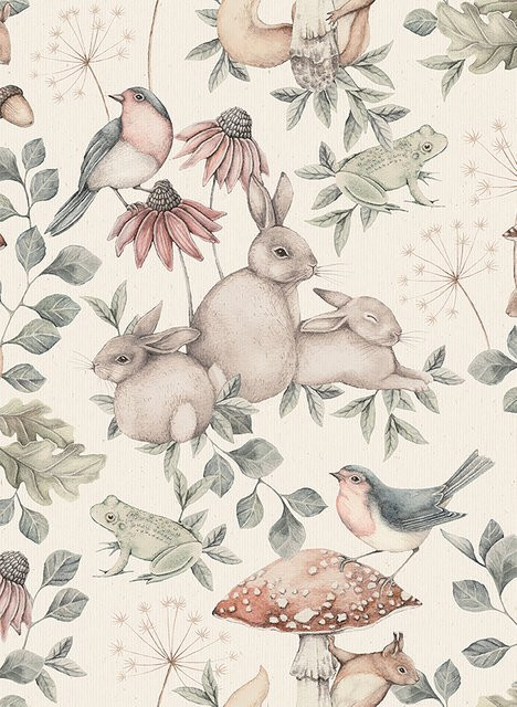 Boråstapeter Wallpaper Minou 7483 Vlies Tapete mit floralem Vintage-Design in Cream/Rose - Bild 1